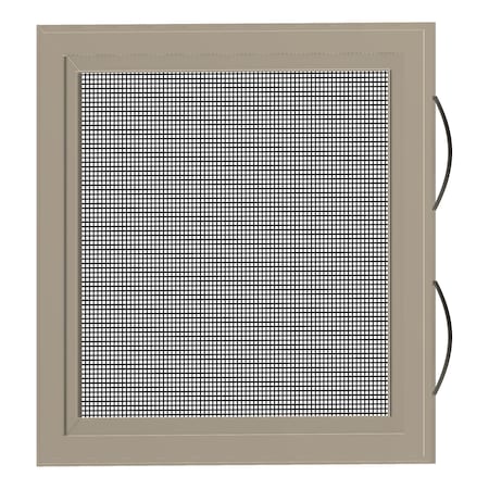 Ritescreen 26.875 in W x 24 in H Double hung Window Screen, DH1, Aluminum Mesh, Almond DH1-A29-MSAL-L00-H24-W26.875